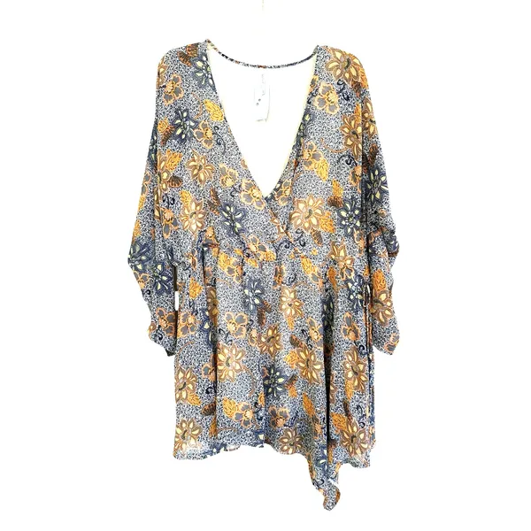 Free People Teegan Mini Dress boho size Small - Image 4
