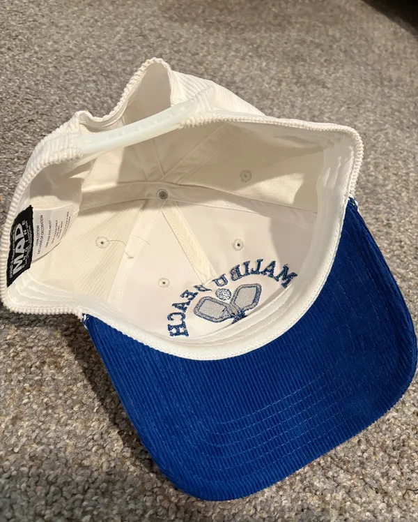 Corduroy Malibu Trucker Hat Blue - Image 2