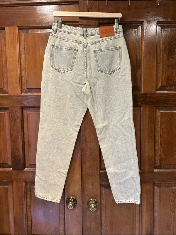 NWT Princess Polly Zaidon Straight Leg Jeans Light Blue Wash Denim US 6 AU‎ 10 - Image 3