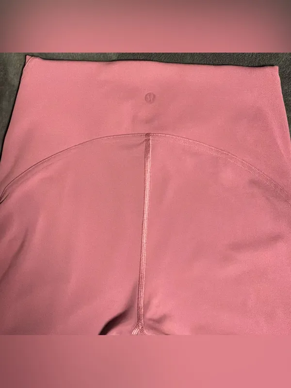 #52 Lululemon In Still High Rise Tight Velvet Dust Leggings Size 6 - Image 5
