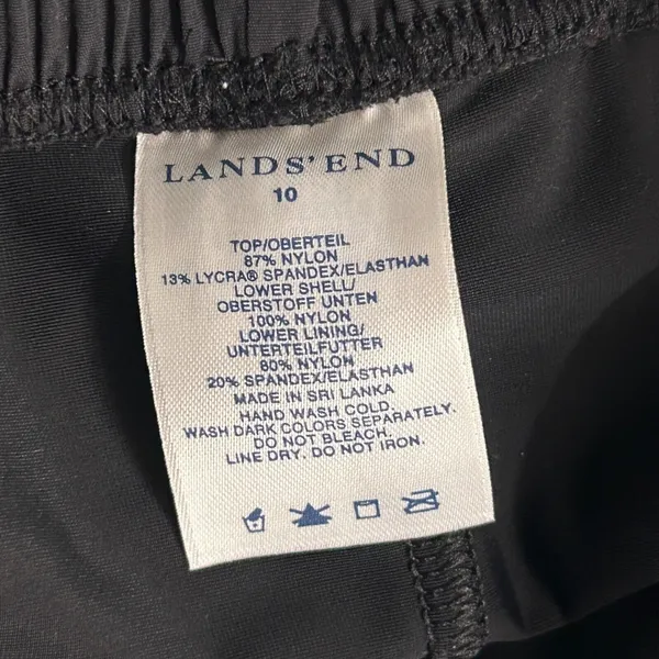 Lands End Swim Liner‎ Shorts Black 10 Lightweight - Image 4