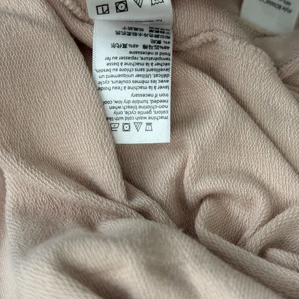 Barefoot Dreams Malibu Luxe Lounge Raglan Pullover & Wide Leg Pants Shell Pink L - Image 12