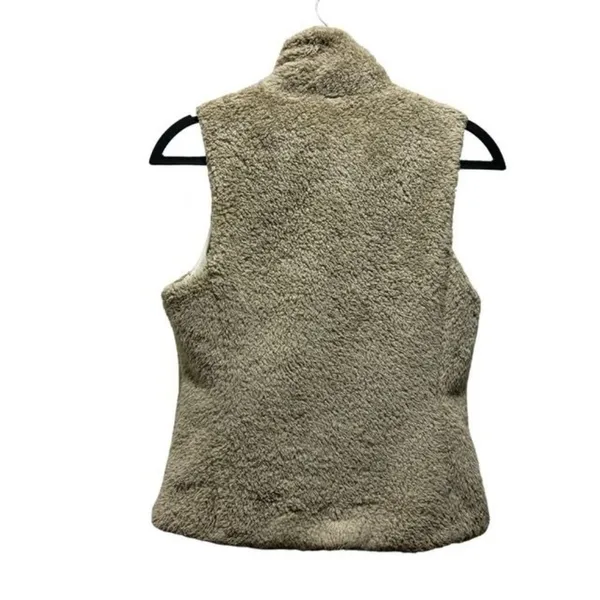 Patagonia Women's Los Gatos Full Zip Fleece Vest Beige Size Small Outdoor Wear - Image 3