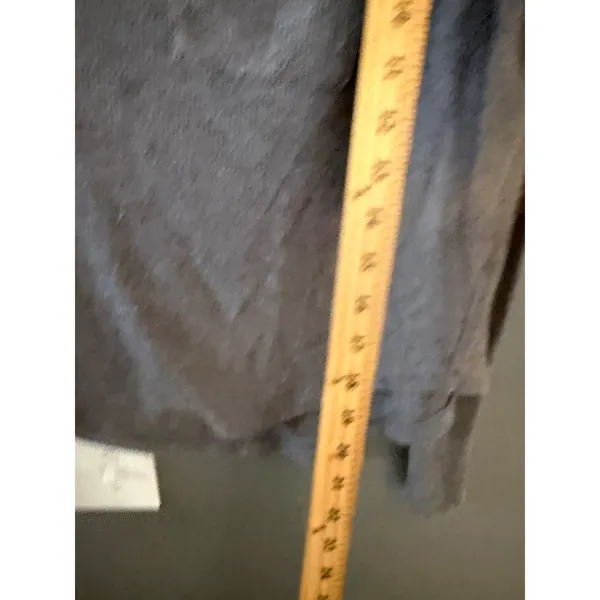 Aerie Gray Waffle Knit Thermal Long Sleeve V-Neck Pocket Top XS Relaxed‎ Fit - Image 6