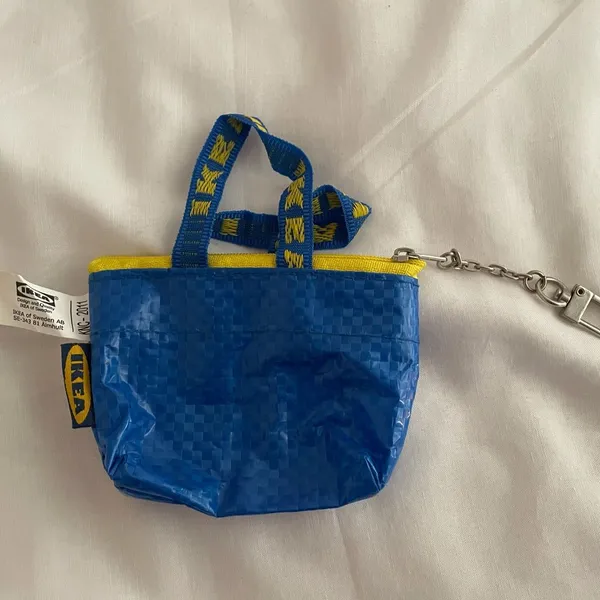 IKEA KNOLIG coin keychain. NWT Yellow - Image 4