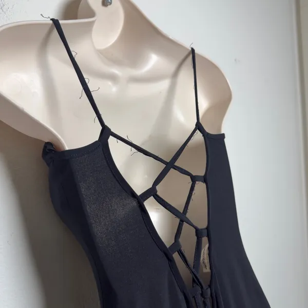 VTG Y2K Truelight Women Fairy Grunge Dress M Black Asymmetrical Whimsigoth - Image 5