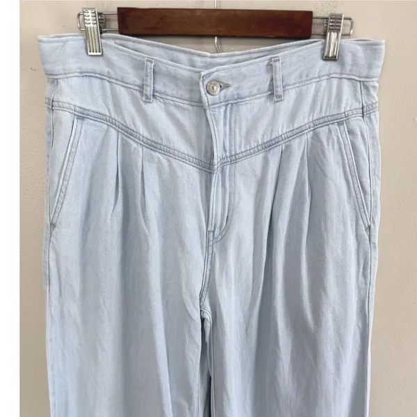 Levi's Women's Premium‎ Women Baggy Featherweight Wide Leg Jeans Blue 30x26 NWOT - Image 5