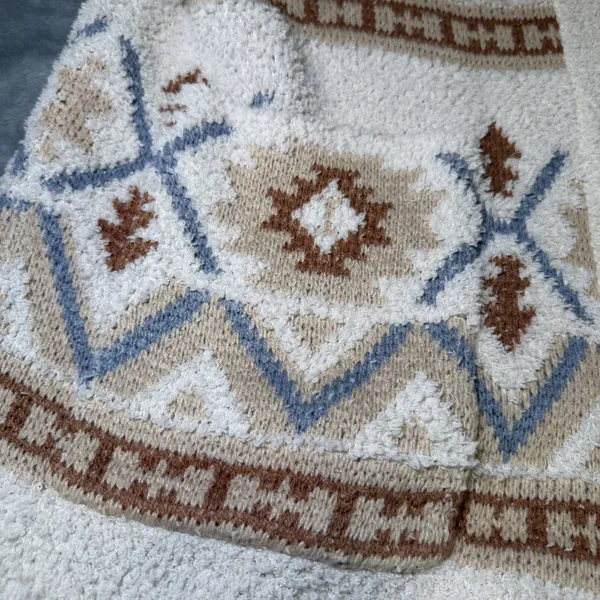 Magnolia Boutique Womens Size Small Cream Southwestern Open Front Cardigan Boho - Image 12