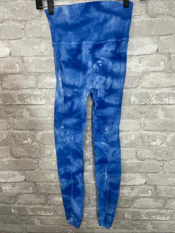 Free People Movement Blue Tie-Dye High-Waist Leggings - Image 5