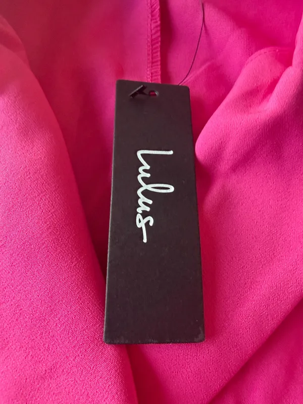 Lulus Romper Blazer Rosa Fucsia con Cinturón Talla XS Nuevo - Image 6