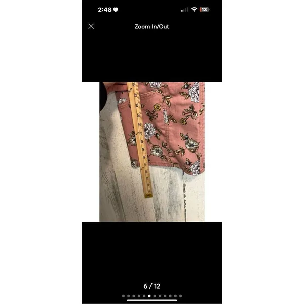 Floral denim overall dress - Image 6