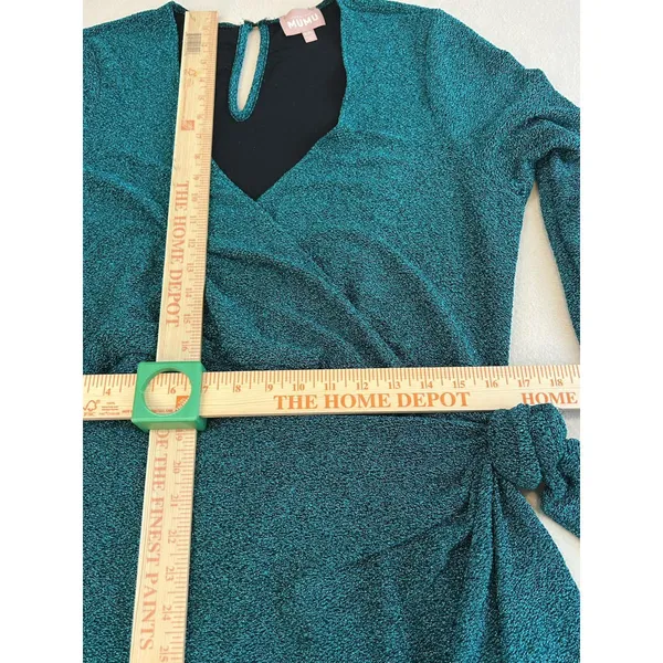 Show Me Your Mumu Stage Skort Green Peacock Metallic XXL - Image 7