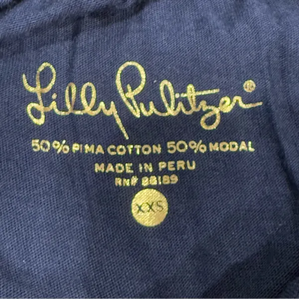 Lilly Pulitzer True Navy Rilo Ruffle Strapless Tube Top - Image 8