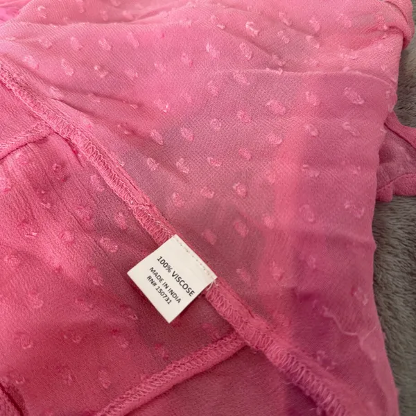Young Threads Pink Patchwork Open Front Cardigan Size L Festival Embroidered NEW - Image 13