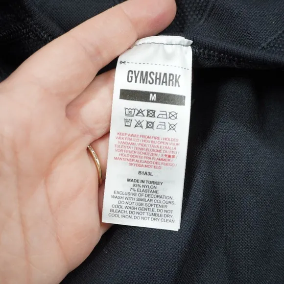 Gymshark Women's Black Size M Vital Seamless‎ 2.0 Long Sleeve Crop Top Backless - Image 3