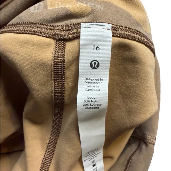 🤎 Lululemon Align High-Rise Tight 25” Heritage 365‎ Camo Beige Multi Size 16 🤎 - Image 5