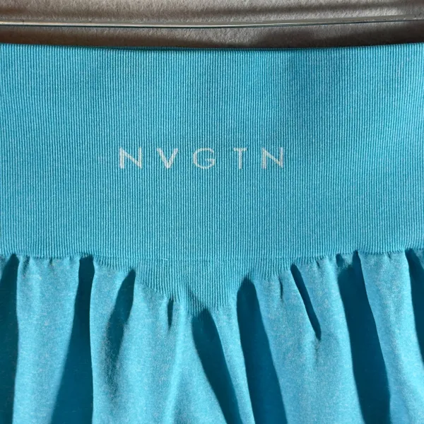 595 | NVGTN Aqua Blue Seamless‎ High Rise Jogger Leggings Womens Medium - Image 5