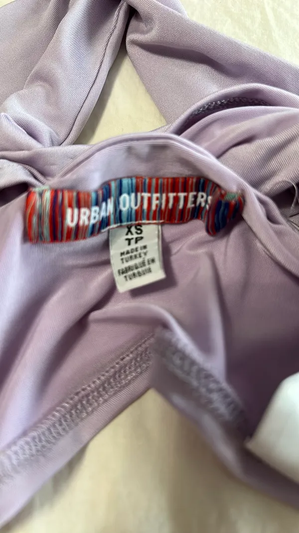 Urban Outfitters Purple Cross Neck Top - Image 3