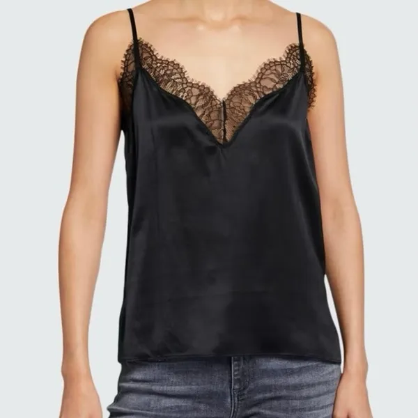 Cami NYC Silk Daisy Lace Tank Size XS - Image 2