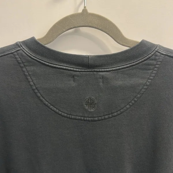 Anine Bing City Love Sweatshirt Charcoal Size M - Image 8