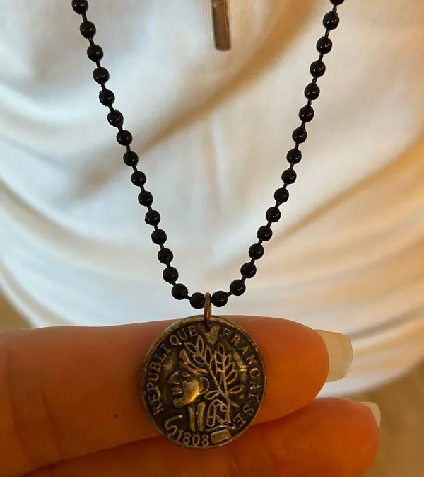 Layered Necklace Black - Image 5