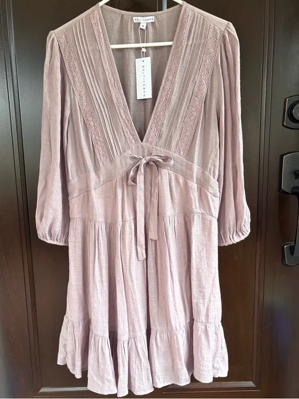 NWT Baltic Born Amelia Dress Dusty Lavender Size Small - Image 3