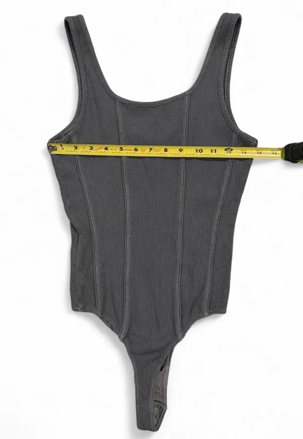 Agolde Elna Bodysuit in Gravity Small - Image 7