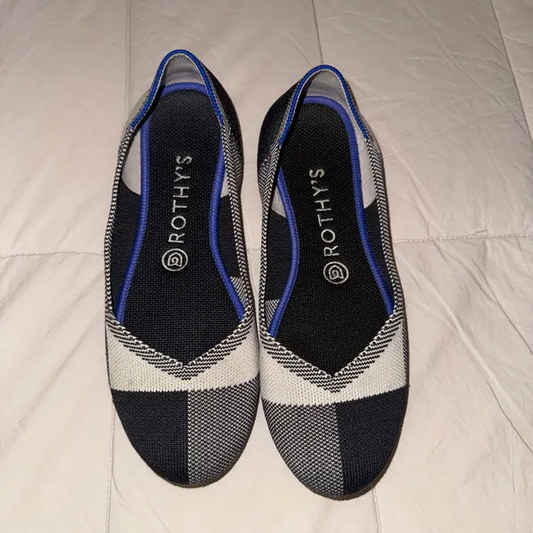 Rothy's Black and Gray Slip-On Flats - Image 2