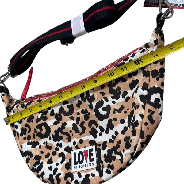 NEW Brighton Spotted Love Swing‎ Bag Leopard Animal Print Travel Chic Luxury - Image 8