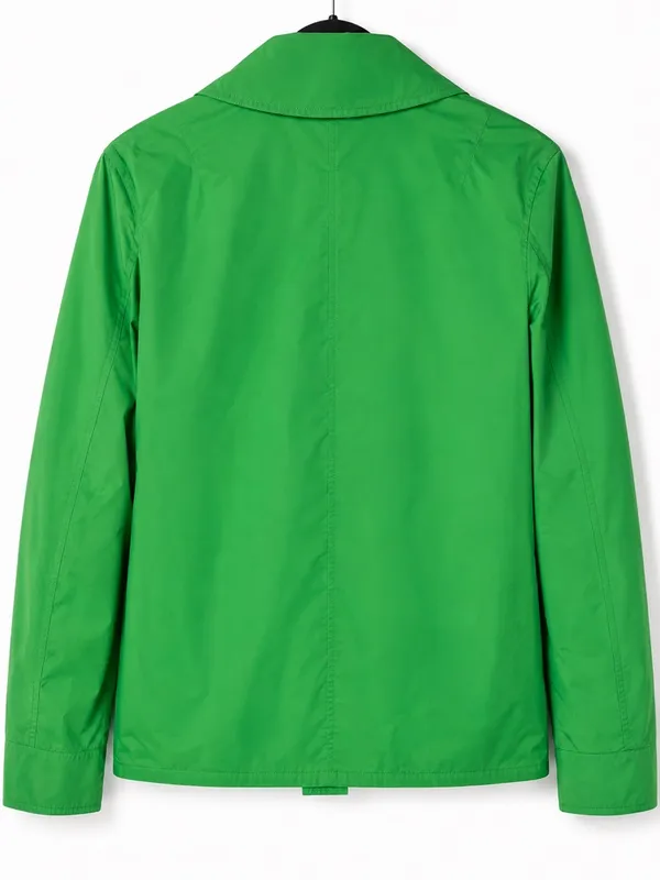 Lauren Ralph Lauren Jacket 8 Green Double Breasted Cropped Lightweight - Image 3