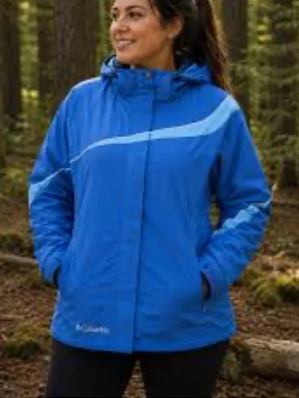 Columbia Ski Snow Jacket Coat Women’s Size Small Blue Nylon Zip Up - Image 16