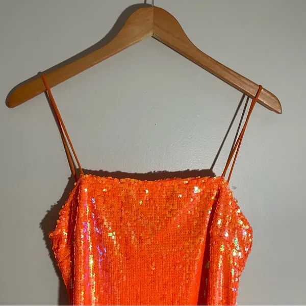 Motel Rocks Lucky Sequin Square-Neck Mini Dress - Image 6