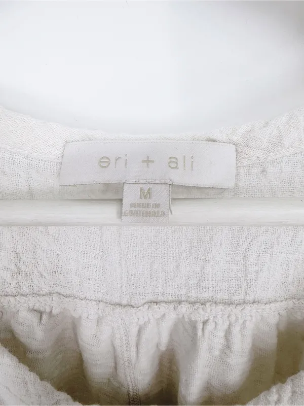 Anthropologie Julie Henley Top White Medium - Image 5