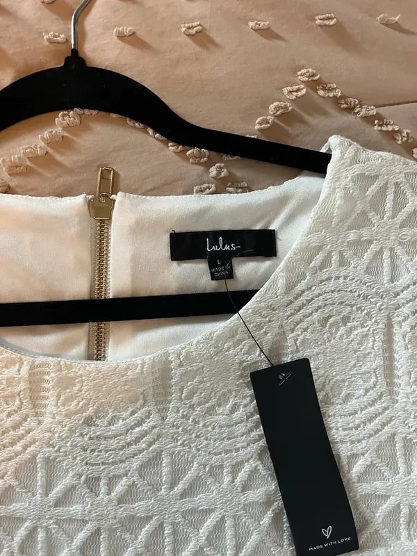 Love You For Eternity Lulus White Shift Dress - Image 6