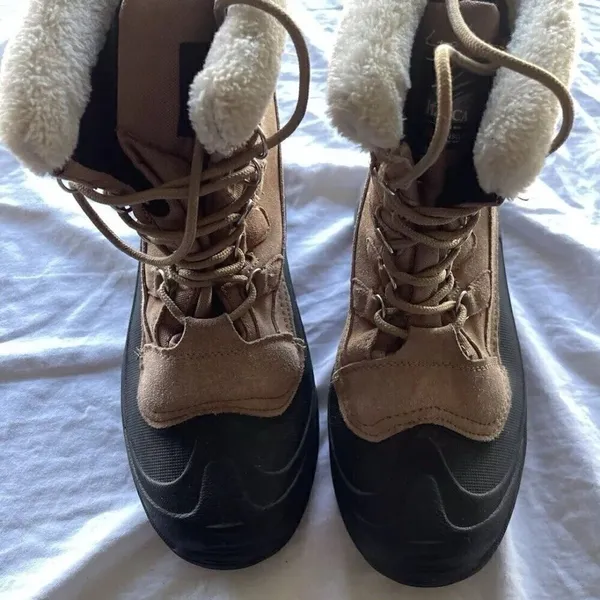 Itasca Women's size 9 Fur Top Winter Snow Rain Thinsulate Waterproof Brown Boots - Image 2