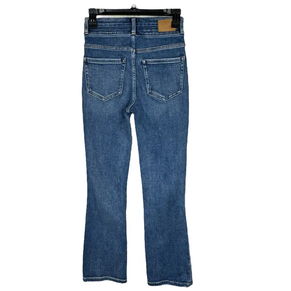 BKE SZ 25x29 1/2 Billie Jeans Tailored Bootcut Slim Fit Hi-Rise Distressed Blue - Image 5