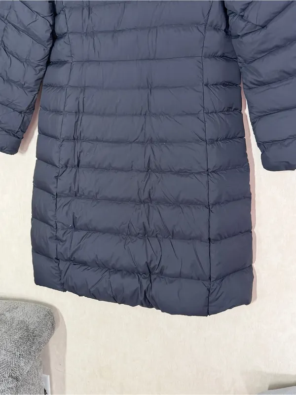 Uniqlo Women’s Ultra Light Down Long Coat Hooded in Black L - Image 7
