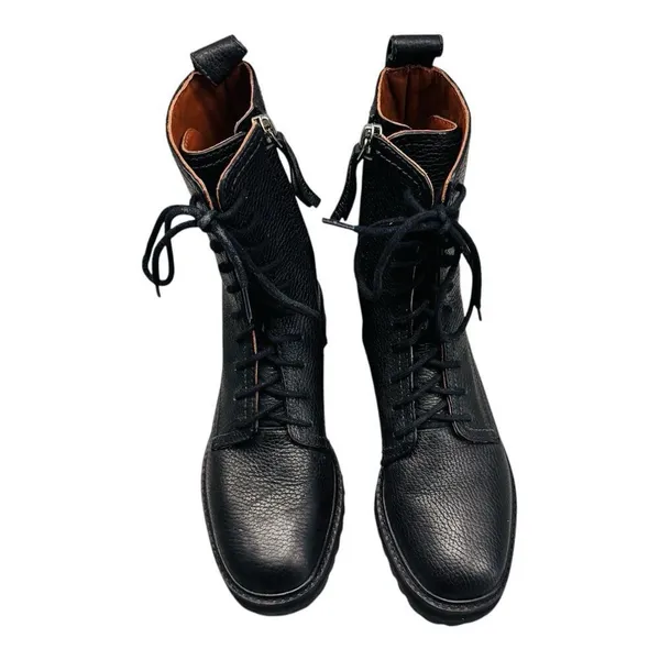 Reformation Katya Combat Boots black leather size 5 - Image 3