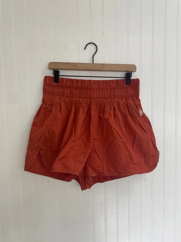 FP Movement by Free People The Way Home Running Shorts Rust Burnt Orange Size XL - Image 2