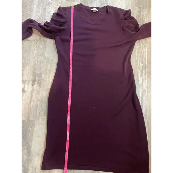Calvin Klein Women's Puff-Sleeve Sweater Dress. Size XL. Eggplant - Image 6