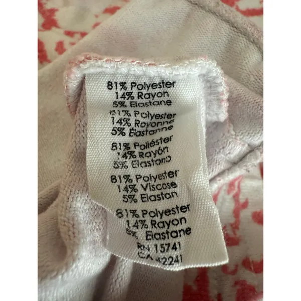 PJ Salvage Loungewear Set Women’s L Pink White Tiger Long Sleeve Shorts Pajamas - Image 8