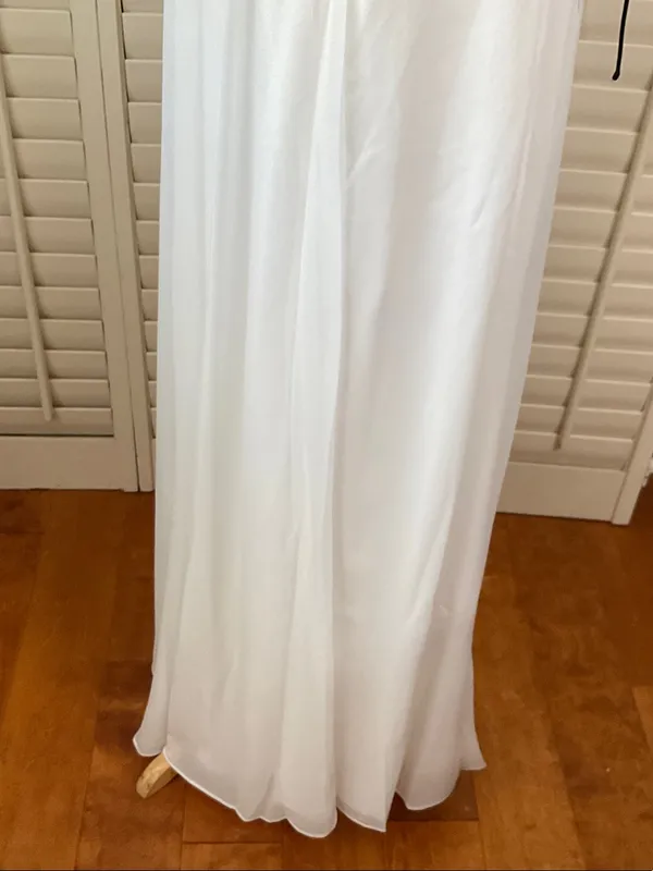Lulu's White High-Slit Flowing Maxi Skirt - Image 6