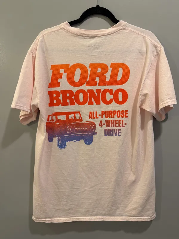 Junk Food Clothing Ford Bronco Vintage Inspired Graphic Tee Pink - Image 2