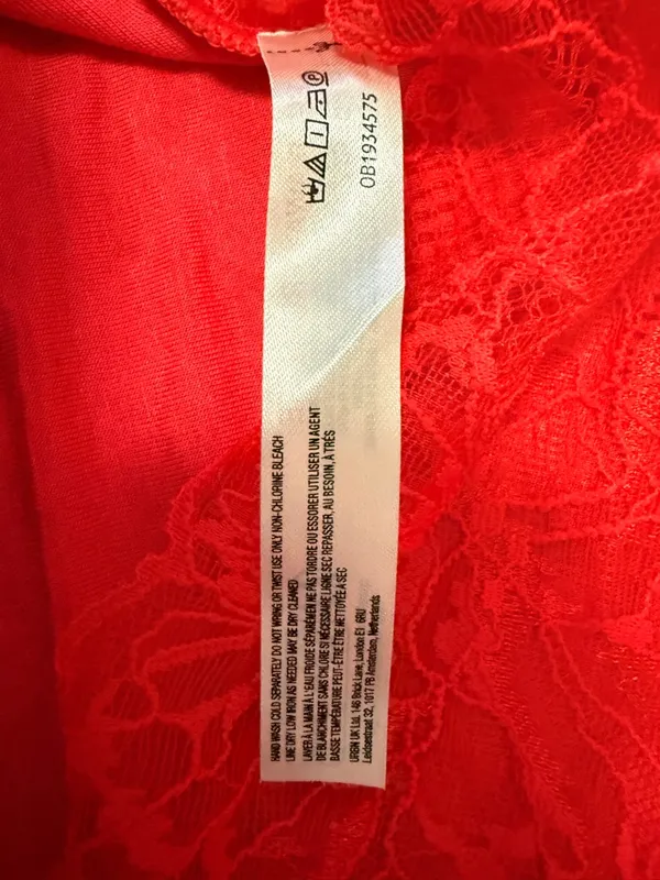 NWT Free People Intimately Lacey Essential Cami Red Lace Coquette Y2K Small - Image 8
