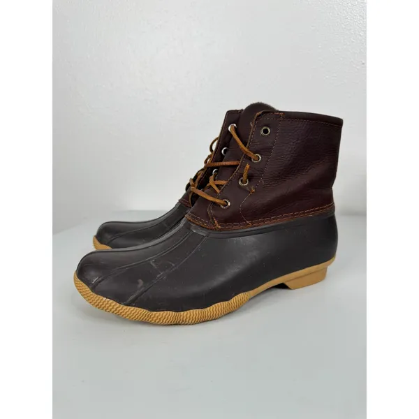 Sperry Black‎ Brown Waterproof Boots Size 8.5 - Image 5