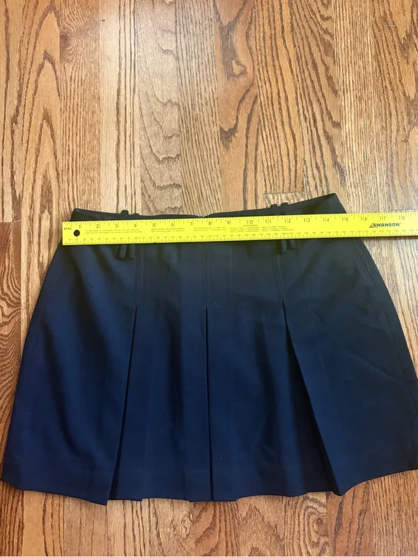 DISSH Bruna Black Pleated Mini Skirt Wool Blend Box Pleat Size US 6 AU 10 - Image 8