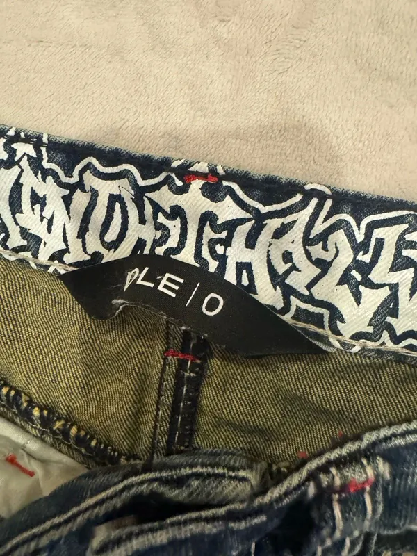 Ninth Hall Idle Cougar Snake Denim Jeans Blue Size 0 - Image 8