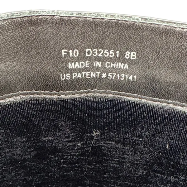 Cole Haan Nike Collab Waterproof Black Patent Leather Tall Boots Buckle Women 8B - Image 8