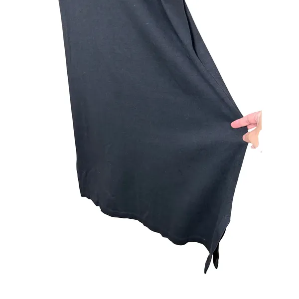 Chelsea‎ Studio Womens Black Cotton Lace Up m Polo Midi Dress Small - Image 5