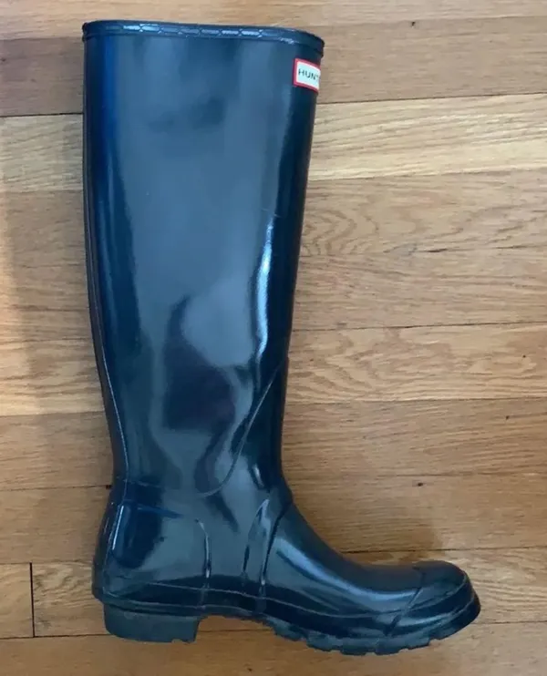 Hunter Rain Boots Tall Dark Grey - Image 5